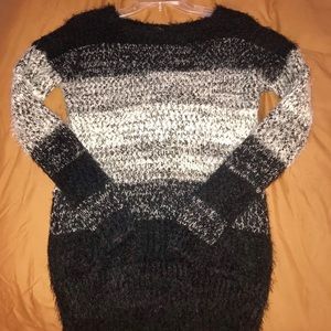 Express fuzzy black sweater